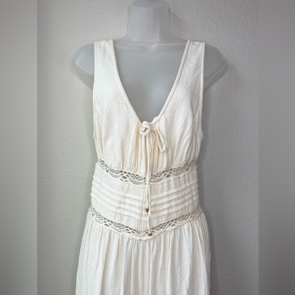 Free People Ivory Textured Jumpsuit - Picture 2 of 9